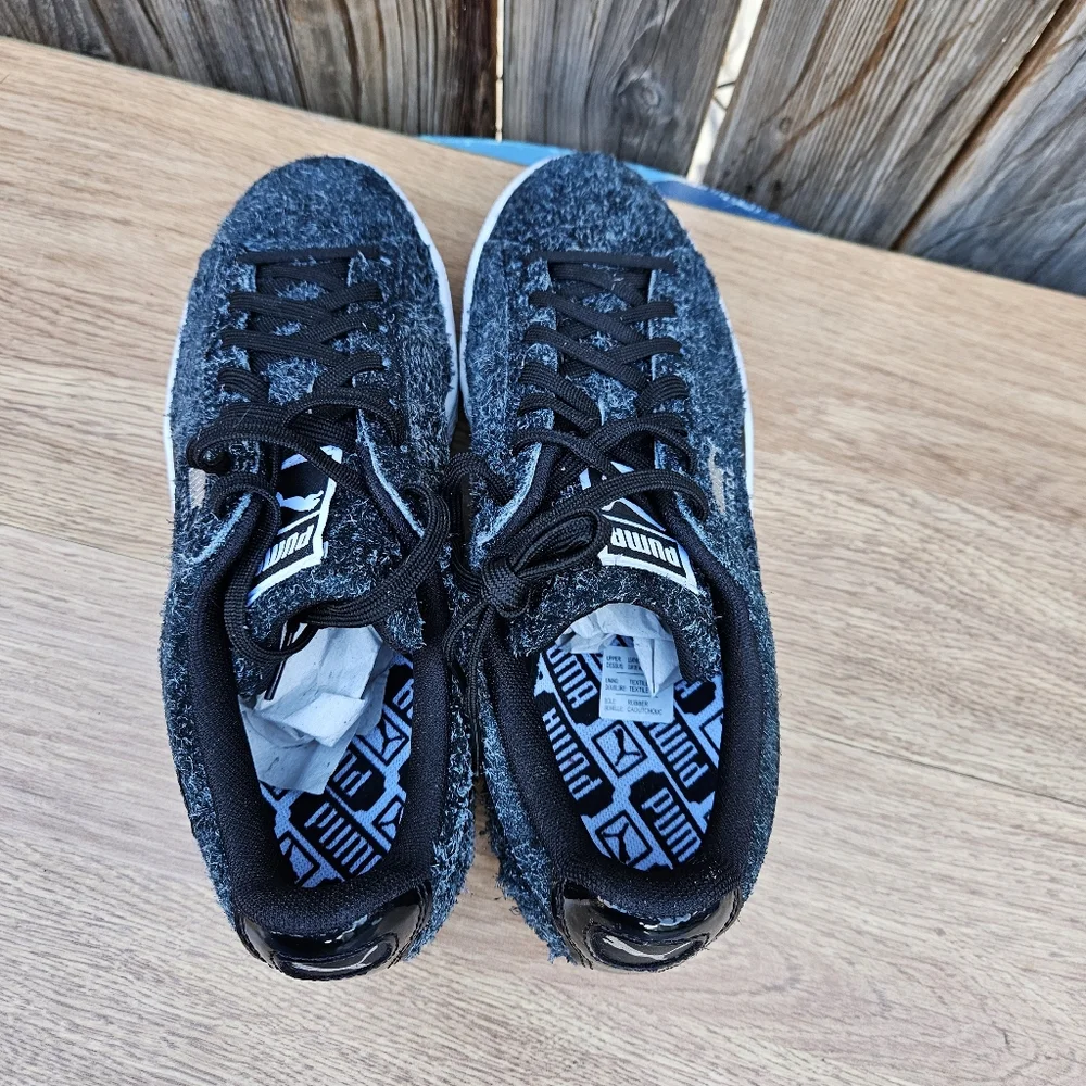 Puma Textured Black Sneakers Womens Size 9 - Picture 14 of 16